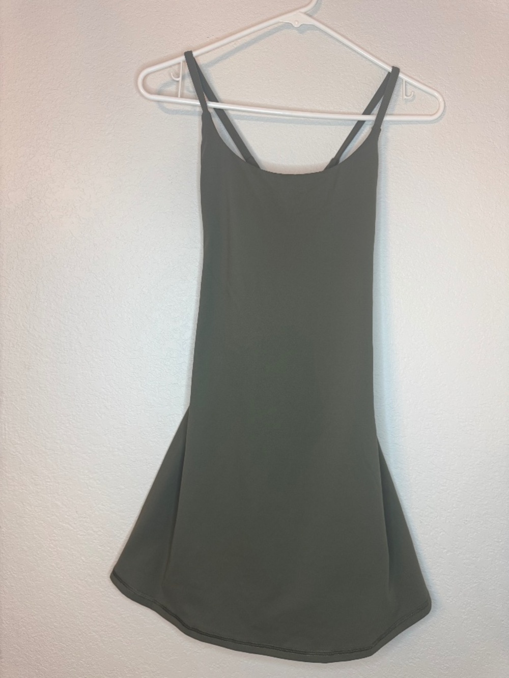Halara SoftlyZero Plush Active Dress XS Sage Built In Shorts